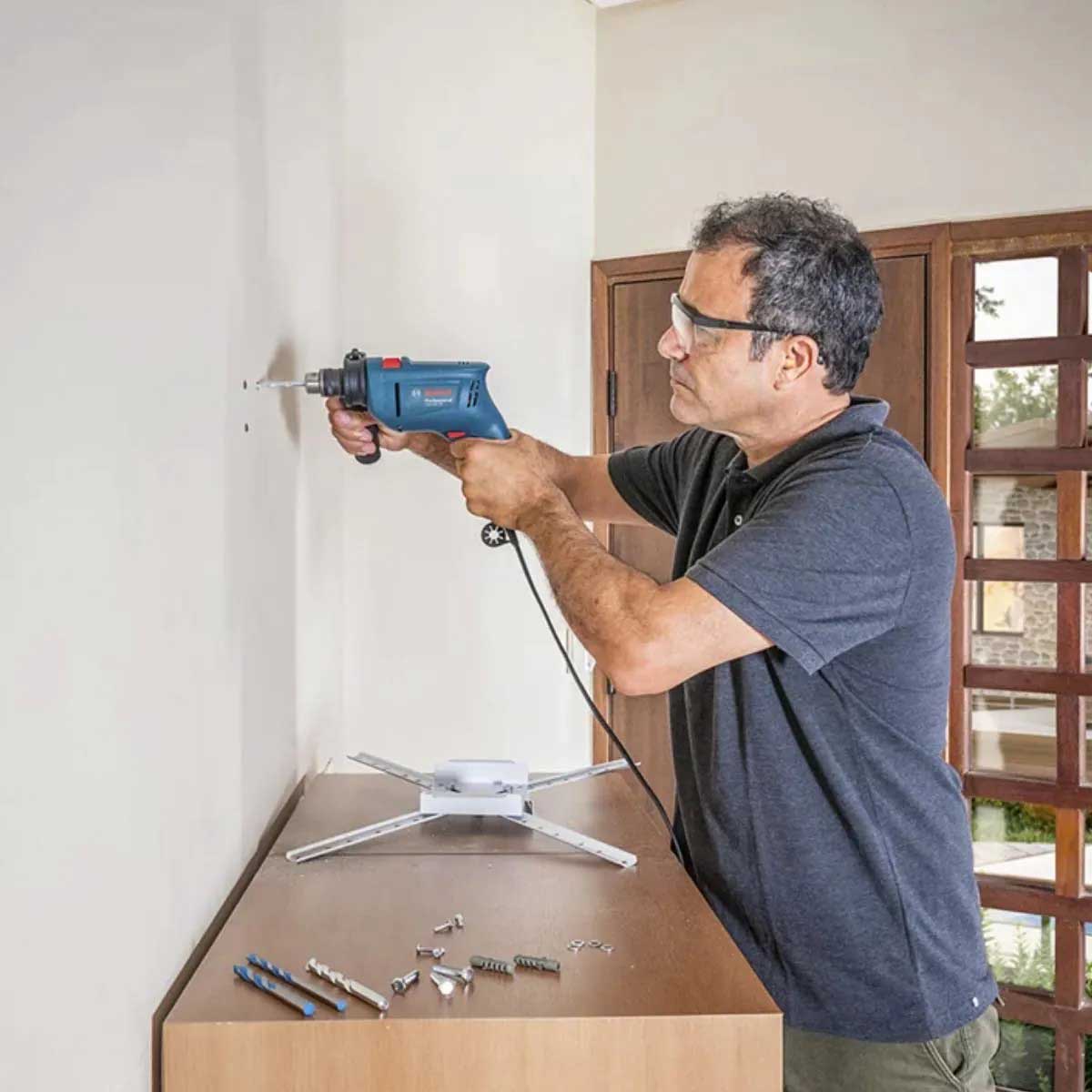 Furadeira Industrial Gsb 450 Re 3/8"" de Impacto Bosch