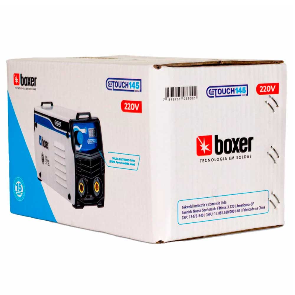 Máquina de Solda 140a Inversor Tig Touch145 Boxer