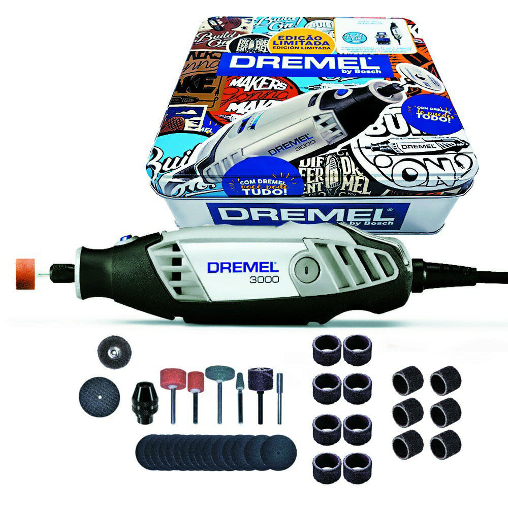 Micro Retifica 3000 Com/Acessorios 31 Peças DREMEL 0615A001ZX000