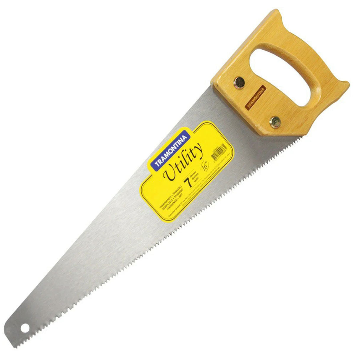Serrote Utility 16" com 7 Dentes por Polegada e Cabo de Madeira Tramontina