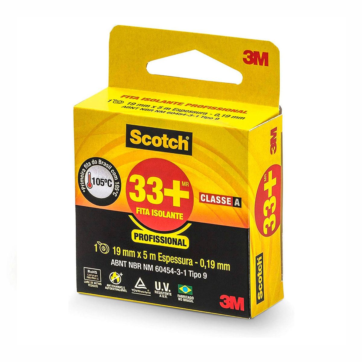 Fita Isolante 33+ Scotch™ 3M™