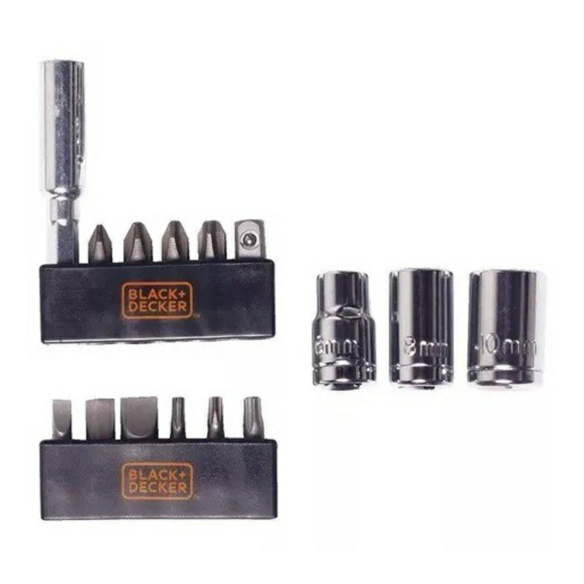 Parafusadeira à Bateria Black Decker 1/4" 4,8v Kit 16 Peças + Maleta