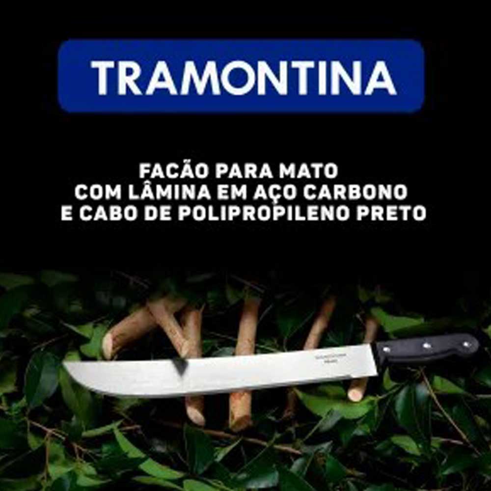 Facao 20" Mato Com Cabo Carbono Tramontina