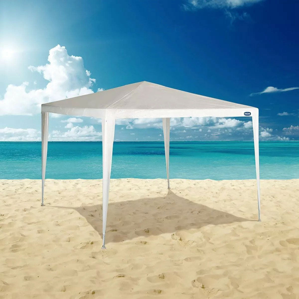 Tenda Mor Gazebo Rafia Branco 3MX3M  3537