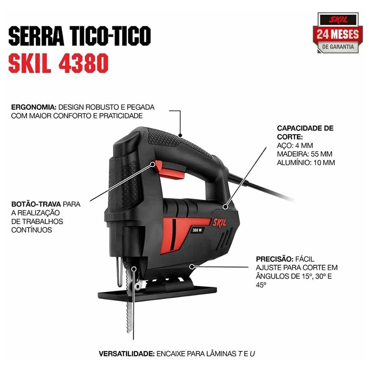 Serra Tico-Tico 380w  Skil