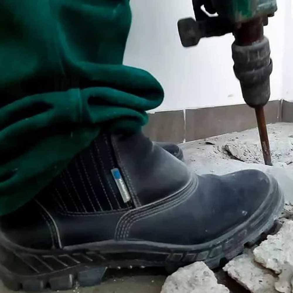 Bota Vaqueta Bico Plastico Sem Cadarço N40 Vulcaflex