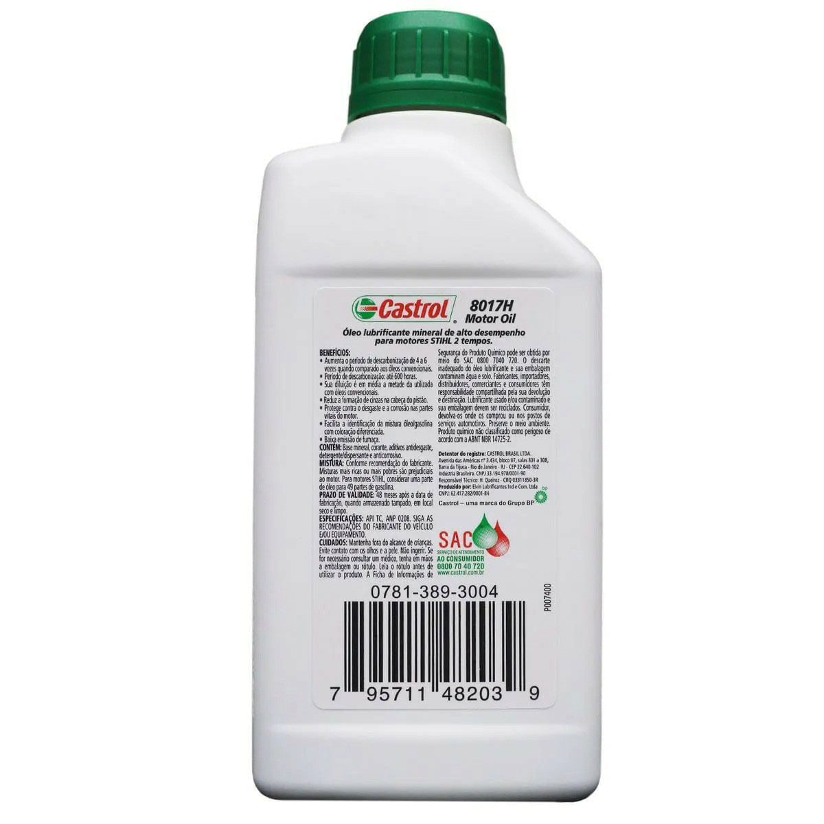 Oleo Lubrificante 00.500ML 8017-H STIHL  07813893004