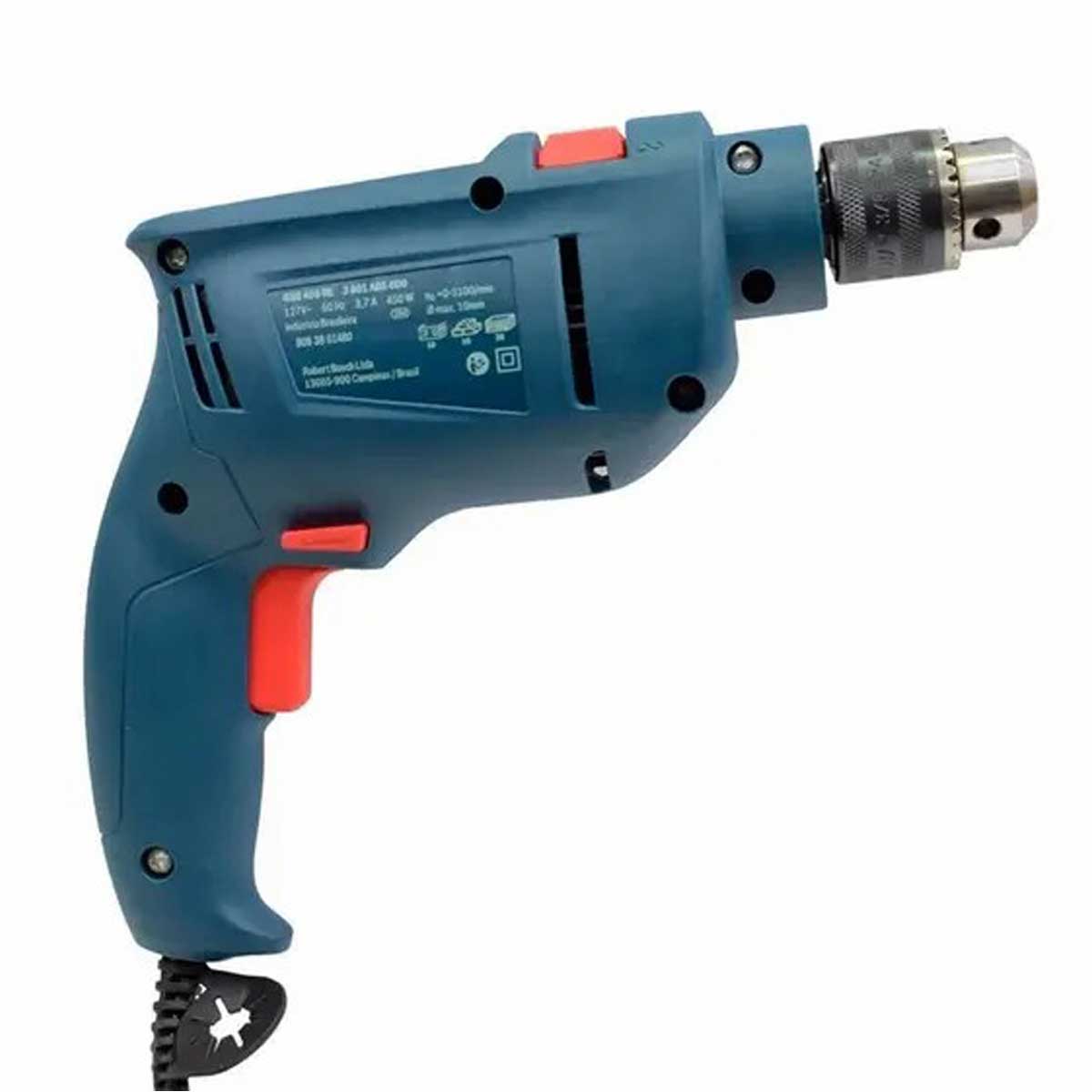 Furadeira Industrial Gsb 450 Re 3/8"" de Impacto Bosch