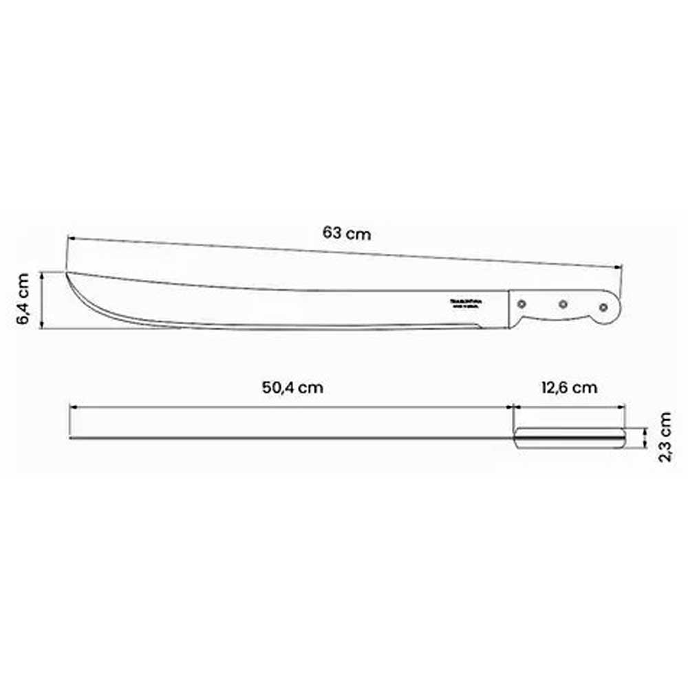 Facao 20" Mato Com Cabo Carbono Tramontina
