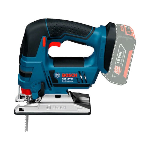 Serra Tico-Tico à Bateria Bosch GST 18V-Li 18V Sem Bateria + 3 Lâminas