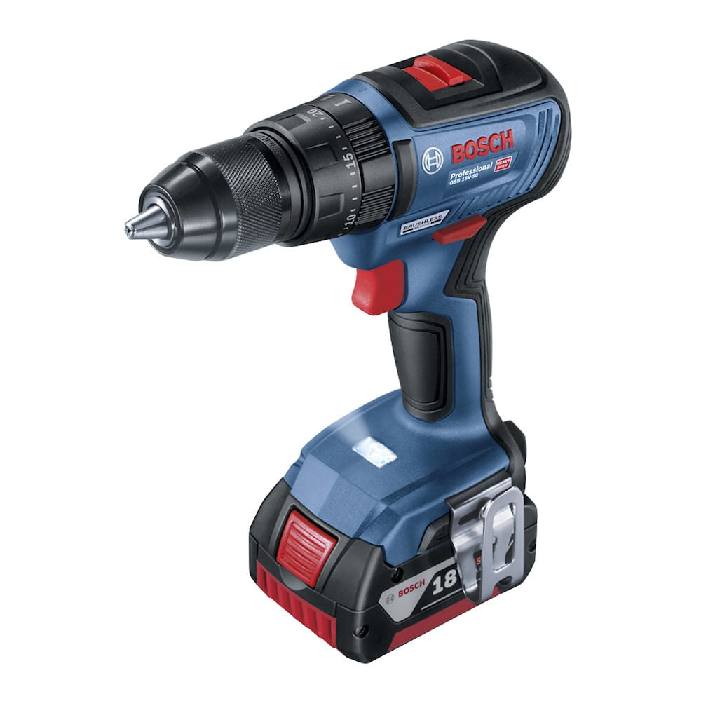 Parafusadeira/Furadeira Bateria GSB 18V-50 1B 2Bateria Com/Maleta BOSCH