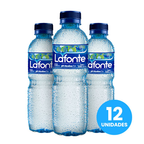 Água Lafonte Fardo 330ML Garrafa Sem Gás Com 12