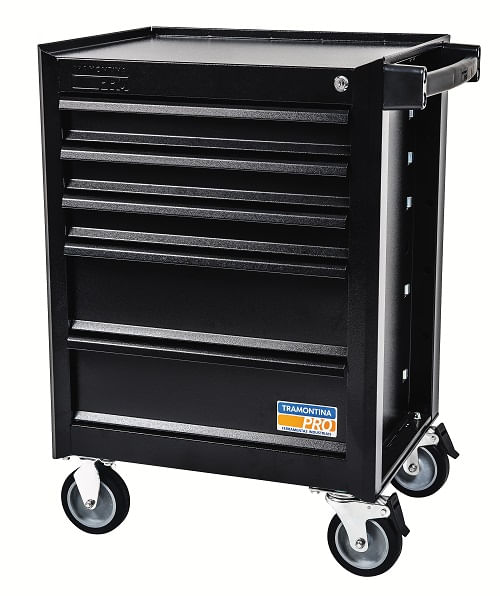 Carro Para Ferramentas Tramontina Pro 5Gavetas Preto