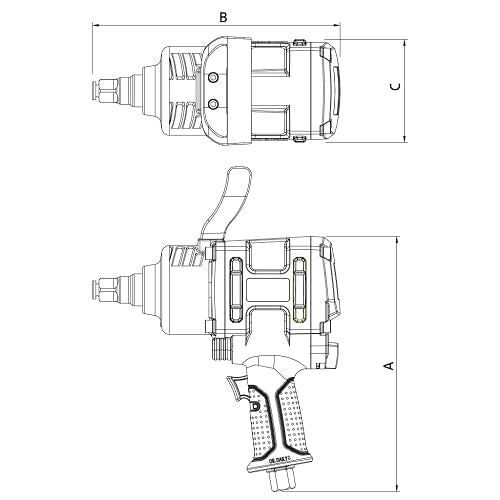 Chave de Impacto Tramontina Pneumatica 3/4'' 4600RPM