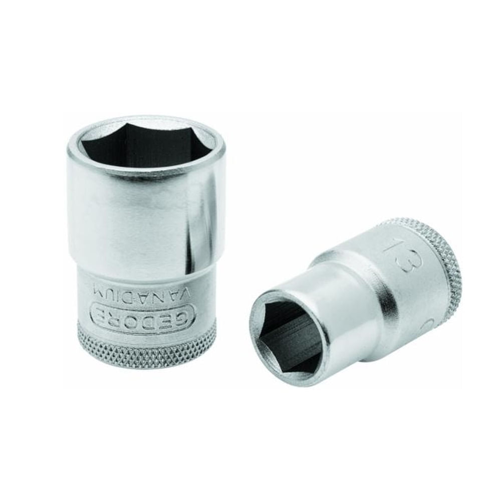 Soquete Sextavado 1/2" M 08mm 19 Gedore
