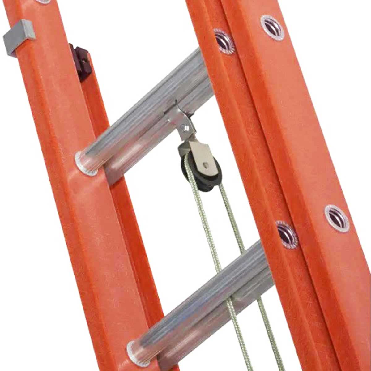 Escada Extensível 21 Degraus Síntese Tipo D Fibra de Vidro 3.9x6.6 Metros