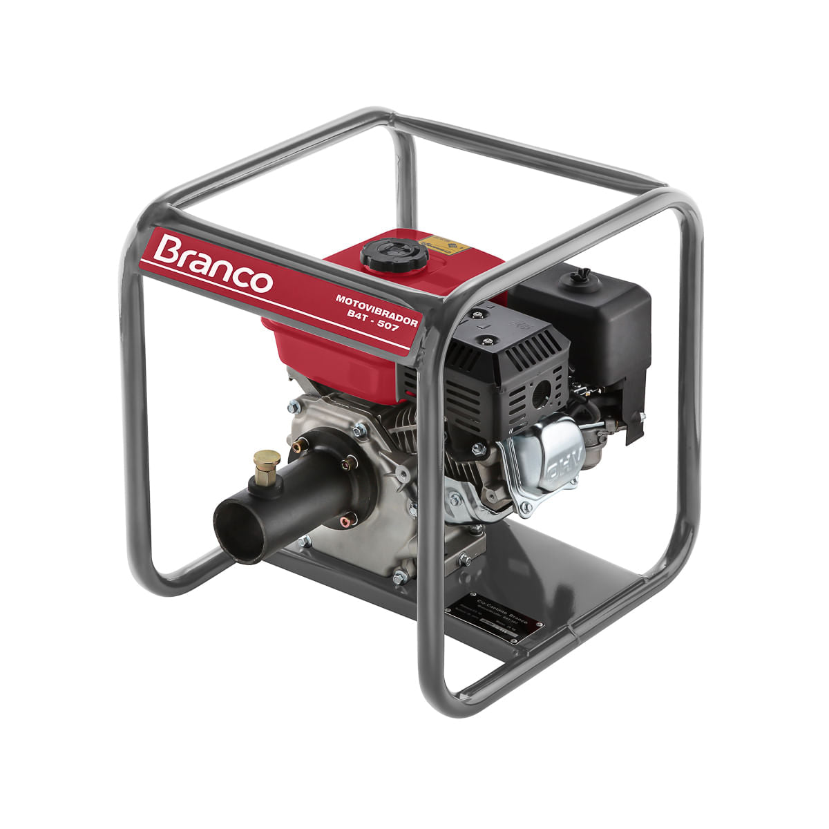 Motovibrador a Gasolina 5,5HP Com Base Branco B4T-507
