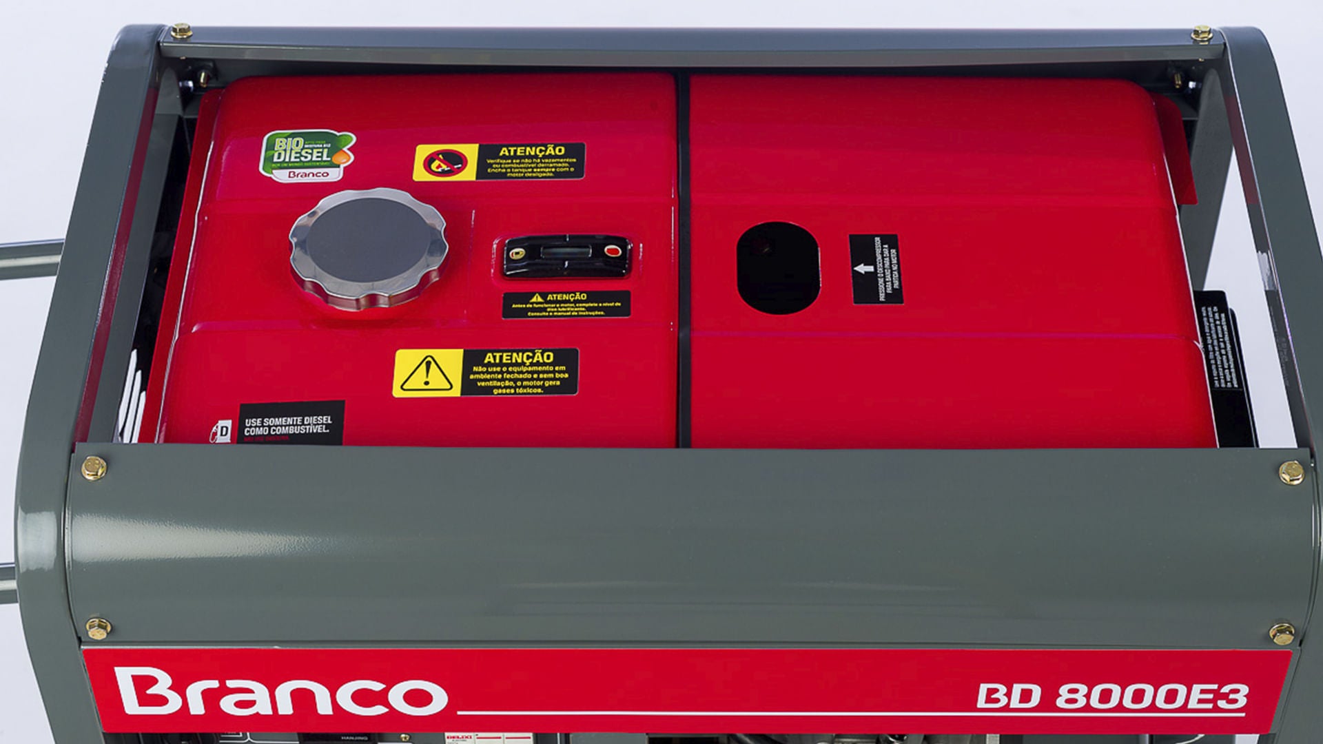 Gerador de Energia á Disel 8,00KVA Trifásico 380V PE Branco