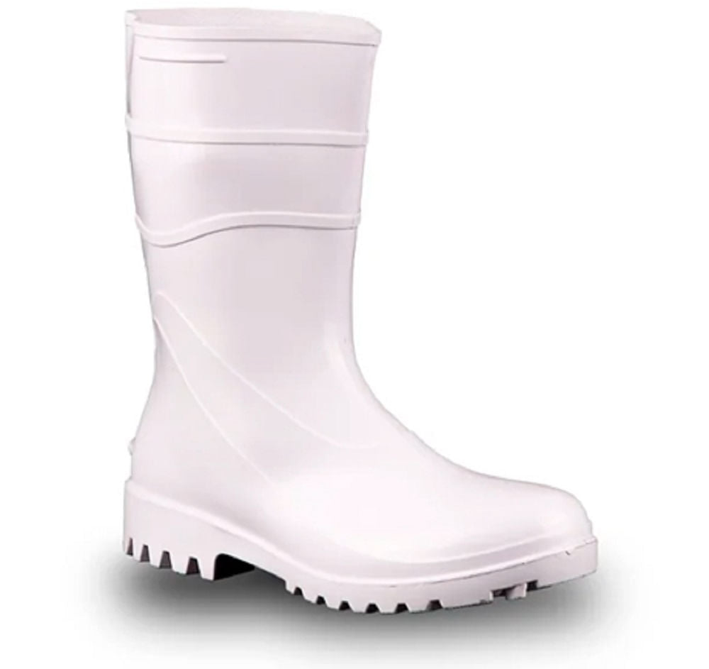 Bota de PVC Branco Cano Médio N36 CA37456 Bracol