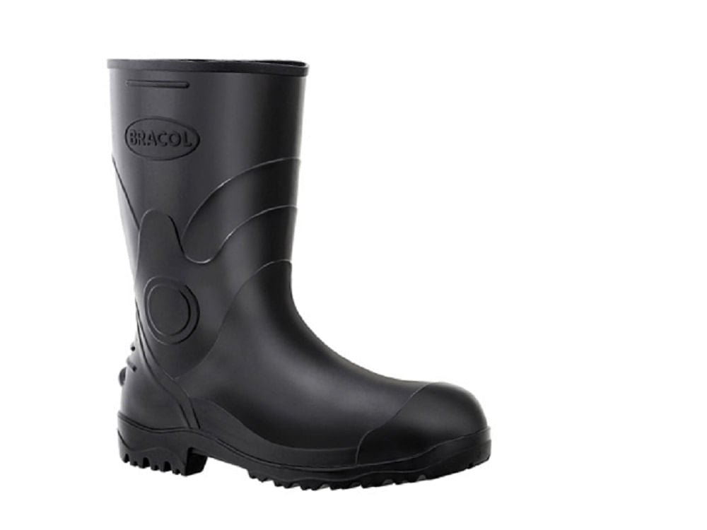 Bota de PVC 28cm sem Forro N42 Preto CA37456 Bracol