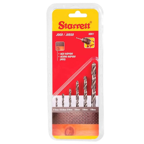 Jogo de Broca Para Concreto Metal 06 Peças Starrett