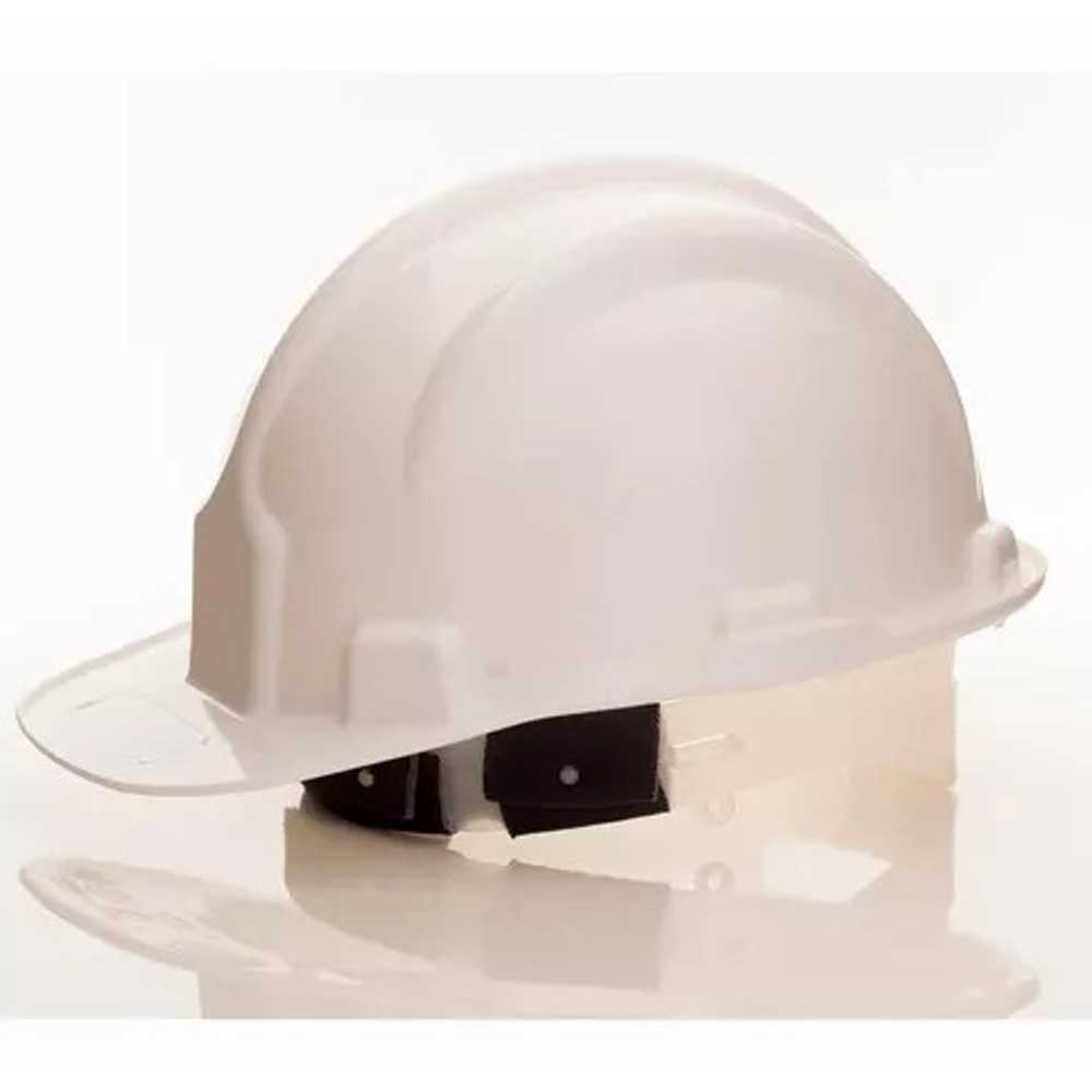 Capacete Aba Frontal Branco Com Carneira Deltaplus