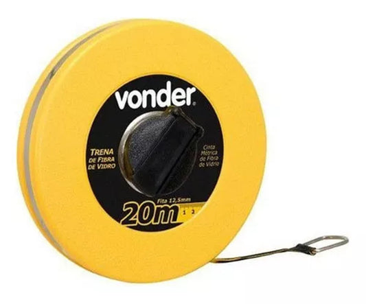 Trena De Fibra Longa Caixa Fechada Com 20m Vonder