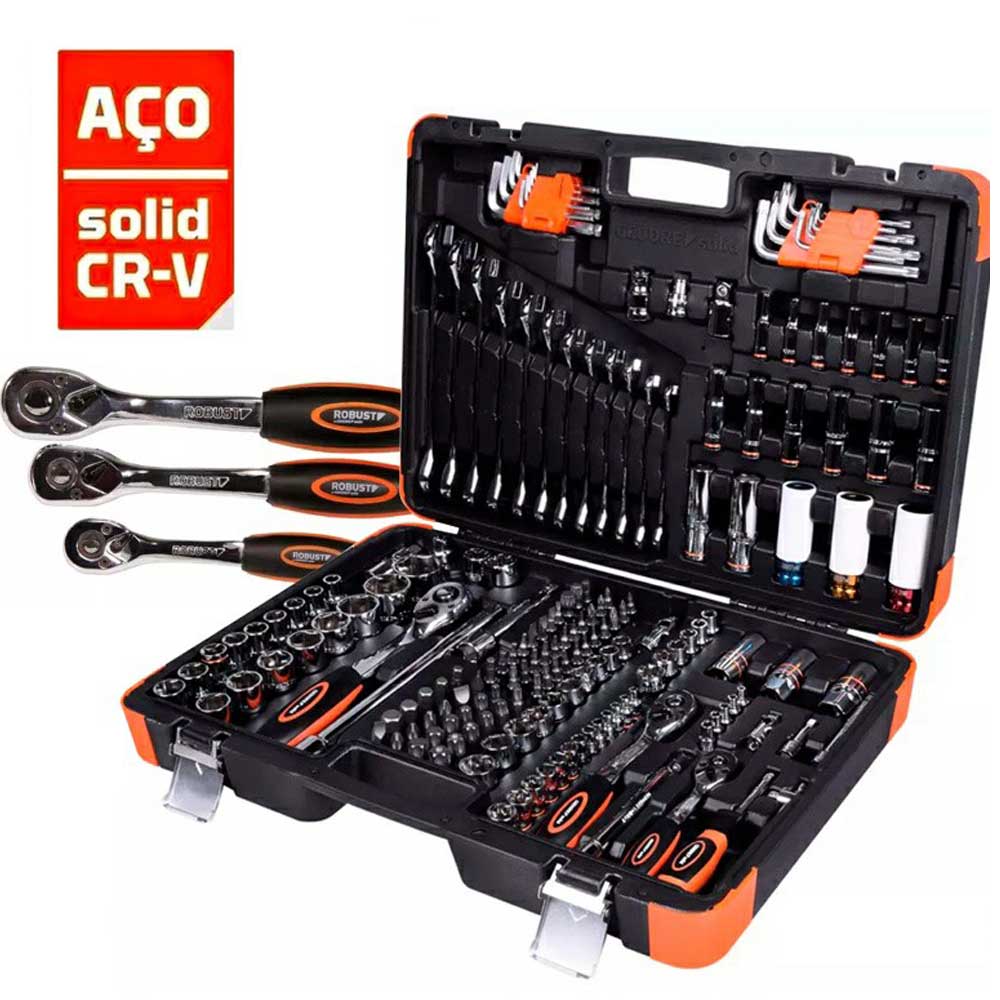 Conjunto de Ferramentas para Oficina Master 178pçs Robust