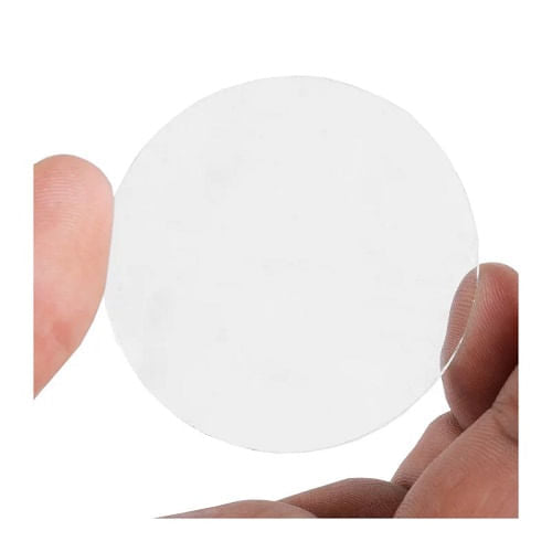 Lente Redonda Incolor 50x2,0mm Para Óculos Carbografite