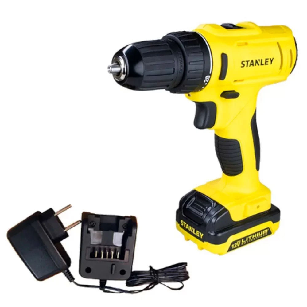 Parafusadeira Bateria 12,0V Litio Stanley Bivolt Com/Bateria