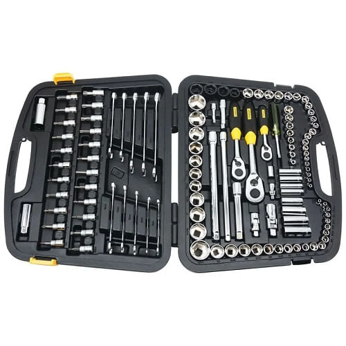 Jogo de Soquete Stanley 032 Com 120Peças Mecânico Profissional