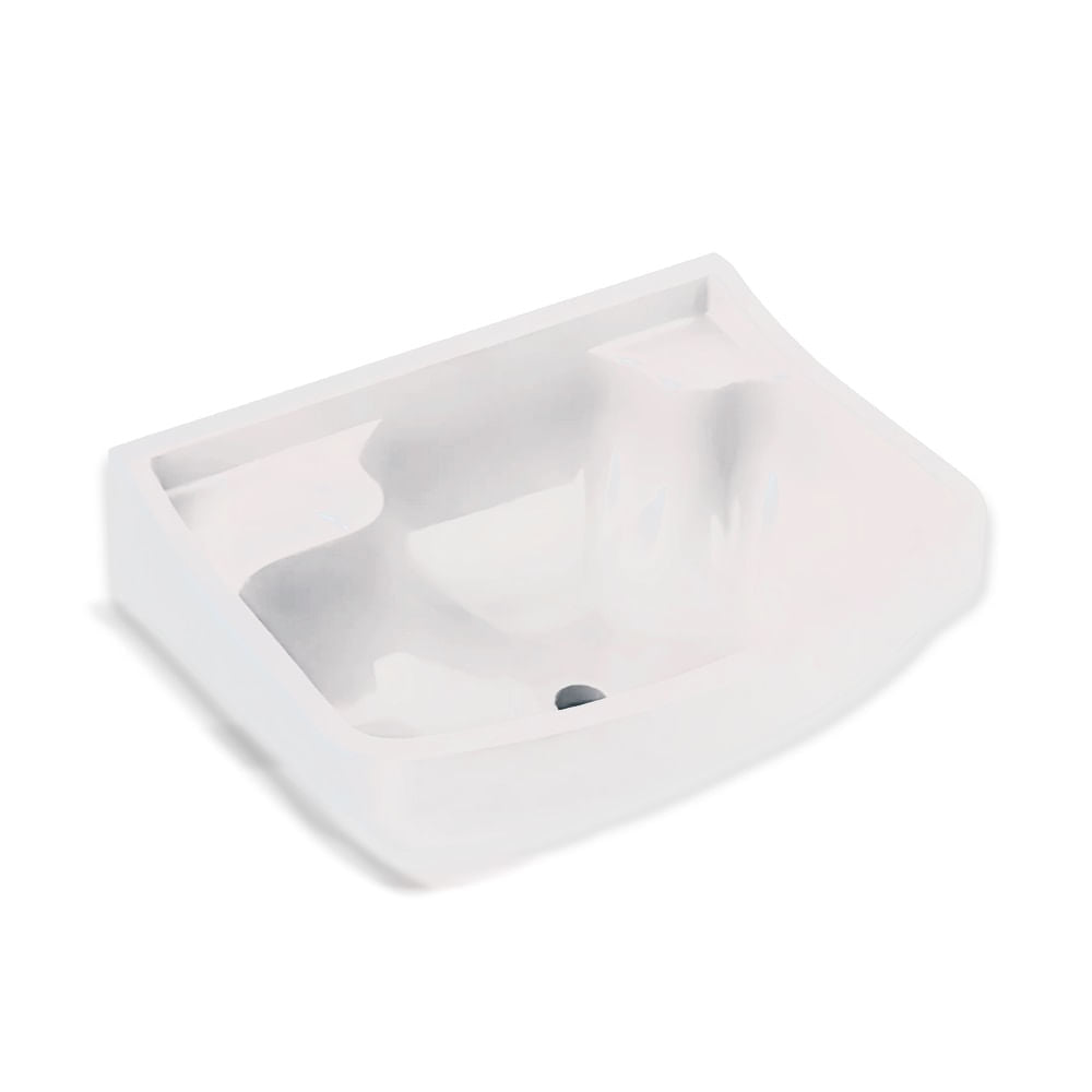 Lavatorio Plástico Médio Branco 350X260MM Polyfort