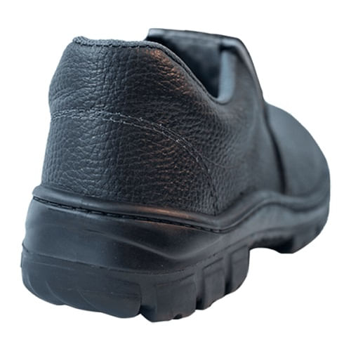 Tenis Couro Preto Ca28493 N39 Com Elastico Vulcaflex