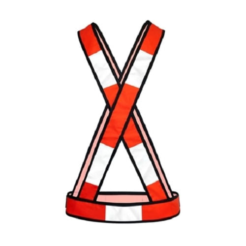 Colete Refletor Tipo X Laranja Fluor STEELFLEX