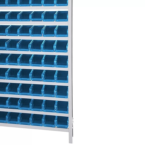 Estante Marcon Gaveta Solda Chapa Aço Com 108 Caixas Azul N.3
