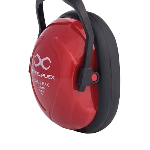 Abafador Auditivo Concha CA39477 Vermelho 14DB A-CP STEELFLEX