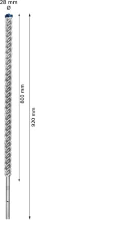 Broca Concreto Bosch Sds MAX 28,0X800X920MM EXPERT 8X