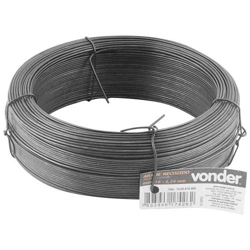 Arame Recozido Vonder 18 1,24MM Preto