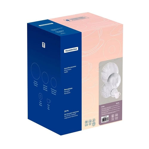 Jogo de Jantar Porcelana Arbo 20Pçs Tramontina