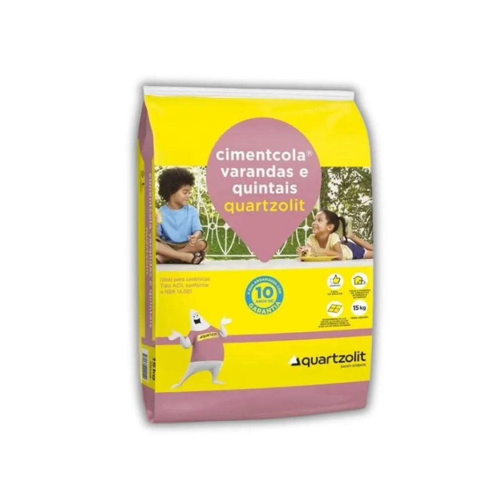 Argamassa 15KG Quartzolit Varandas e Quintais PA