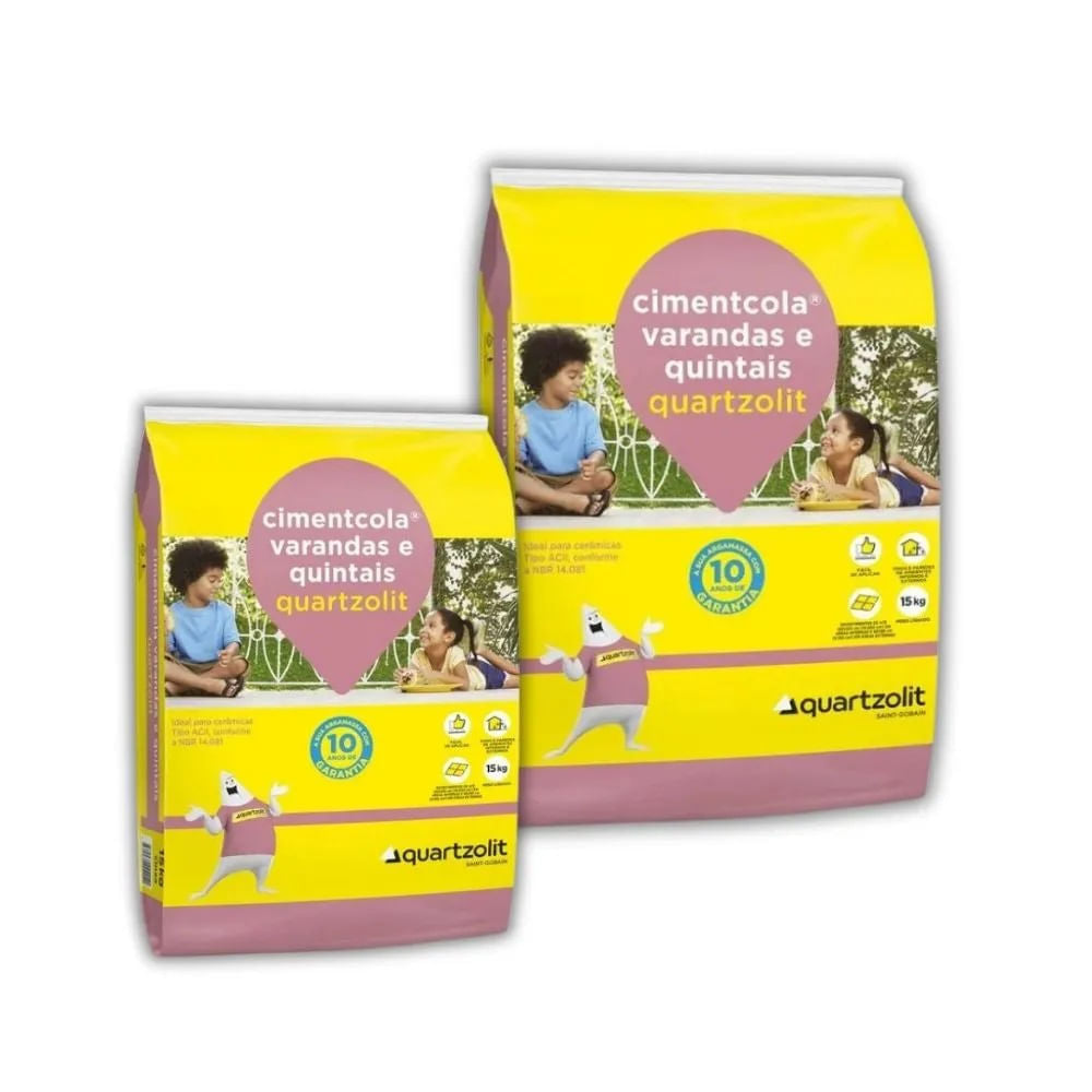 Argamassa 15KG Quartzolit Varandas e Quintais PA