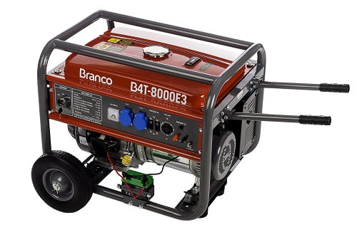 Gerador de Energia á Gasolina Branco 8,00KVA PE B4T Trifasico/380V