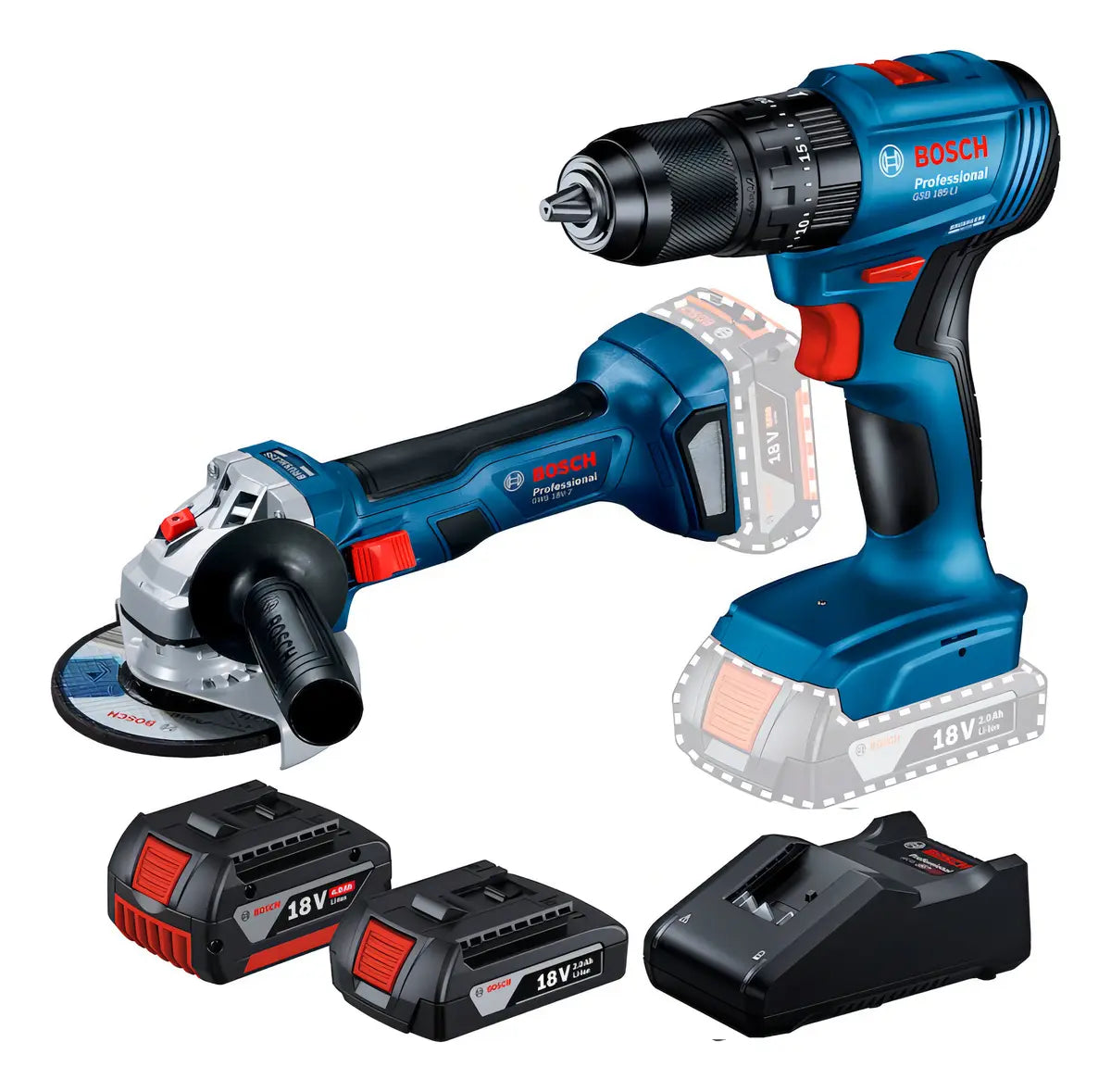 COMBO PARAF GSB-185LI+ESMERI GSW-180LI B+C BOSCH