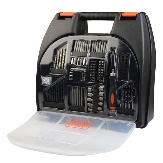 Furadeira Parafusadeira Black&Decker Bateria Com 100 Peças
