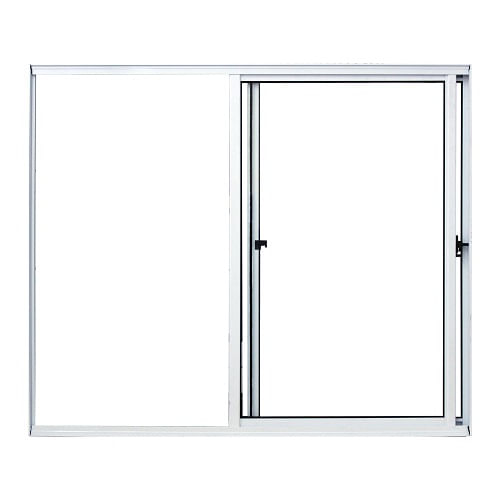 Janela Aluminio Correr Home Branco Vidro Liso 1,50X1,00M 2FLS Quality