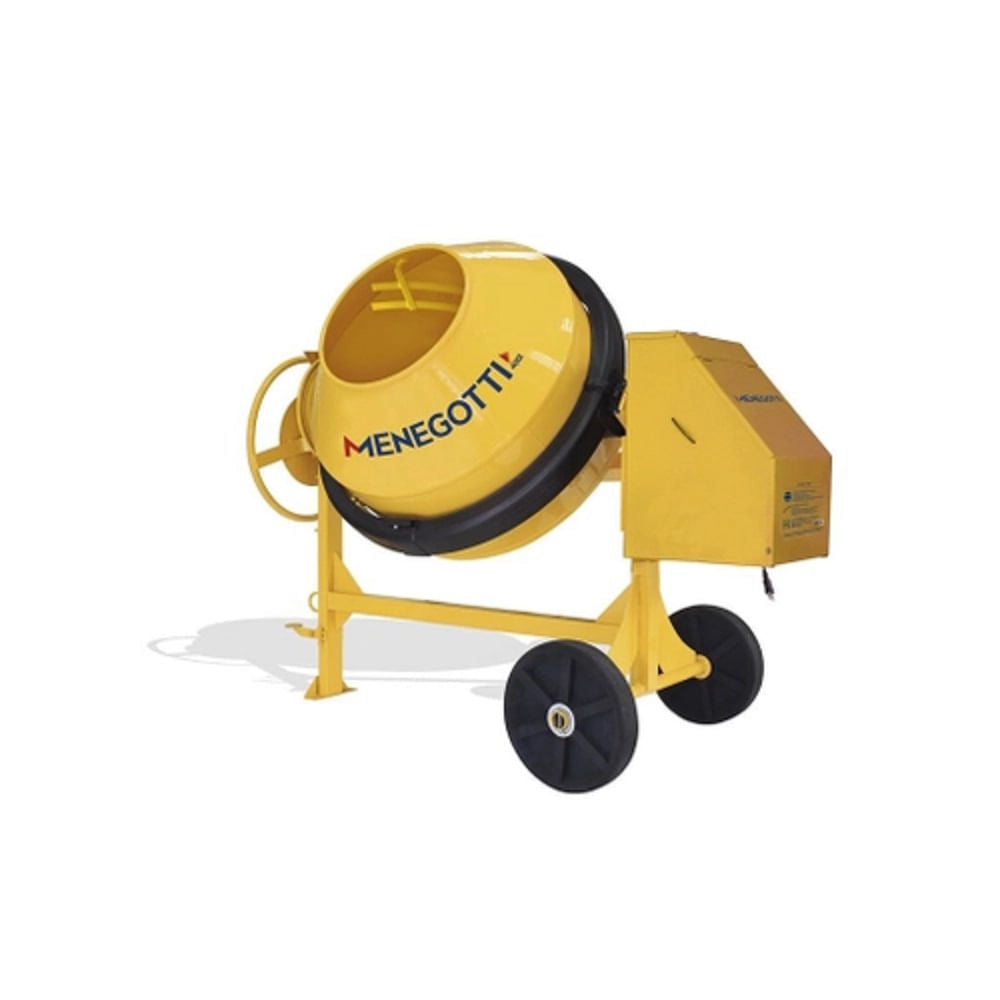 Betoneira 400L Trifásica Menegotti 2CV Com/Roda+Kit de Segurança