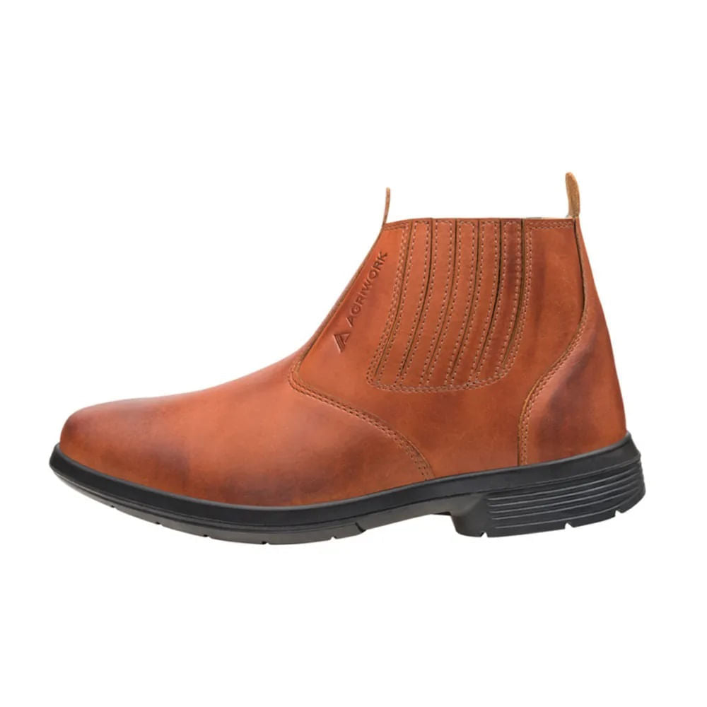 Bota Couro Latego Pinhão com Elástico N39 CA42020 Marluvas