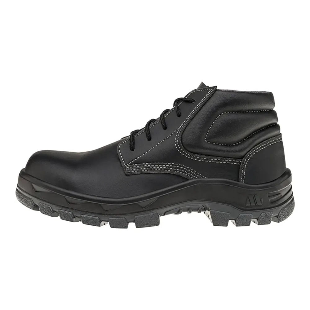 Bota Microfibra Bico Plástico Eletricista C/Cadarço Preto N38 CA35768 Marluvas