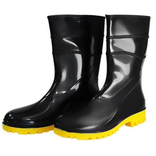 Bota Pvc Preto/Amarelo Bracol 28cm N°39 CA37456 Sem Forro