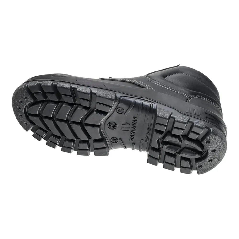 Bota Microfibra Bico Plástico Eletricista C/Cadarço Preto N38 CA35768 Marluvas